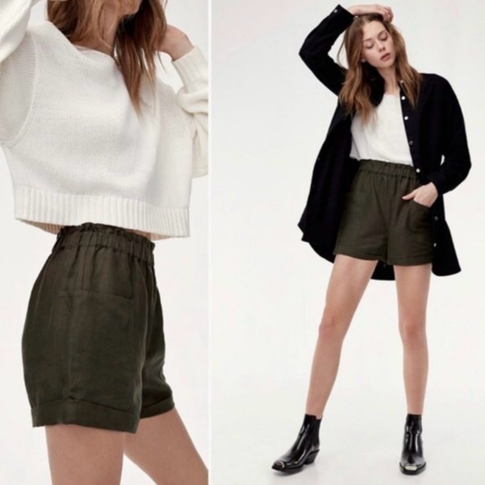 Aritzia Wilfred Free Harulia Paperbag Shorts